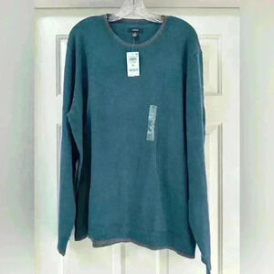 Alfani Sweater Mens Size XL
Blue With Gray Solid
Cotton Nylon‎ Pullover
Sweater